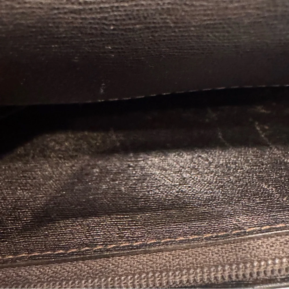 dunhill Black Leather Men's / Women’s Bi-Fold Long Wallet